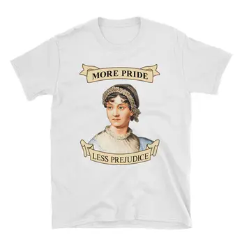 Больше гордости, меньше предубеждения - рубашка Джейн Остин - Футболка месяца гордости