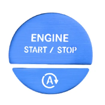 Наклейка на Кнопку Запуска Двигателя В салоне автомобиля One Start Stop для Mercedes-Benz C E GLC-Class W206 W214 X254 2022-2024 Синего цвета