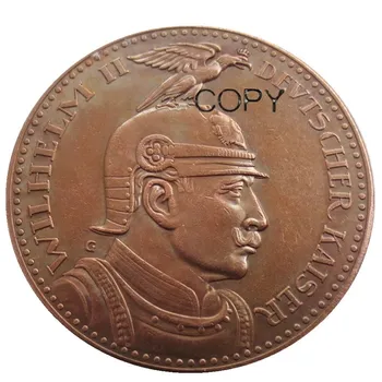 ПРУССИЯ (Немецкая республика) 5 Марок 1913 года Пробы из 100% Меди- Копия монеты Вильгельма II