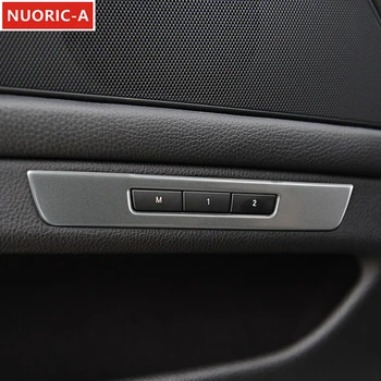 Кнопки памяти сидений из нержавеющей стали, отделка рамки, накладка для BMW 5 серии F10 F18 2011-2017, Стайлинг автомобиля, интерьер