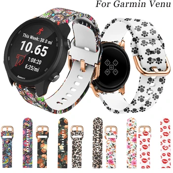 20 мм Силиконовый Ремешок для Часов Garmin Venu/Garmin Vivomove /Vivoactive 3-Полосный Смарт-Браслет Для Часов Sport Wristband Correa