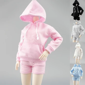 D04-B522 детская игрушка ручной работы 1/4 MSD кукла BJD/SD кукольная одежда розовый синий белый спортивный балахон с капюшоном шорты 1шт