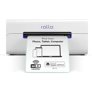 Беспроводной принтер этикеток Rollo для доставки - Wi-Fi термопринтер этикеток для доставки посылок - AirPrint для iPhone, iPad, Mac